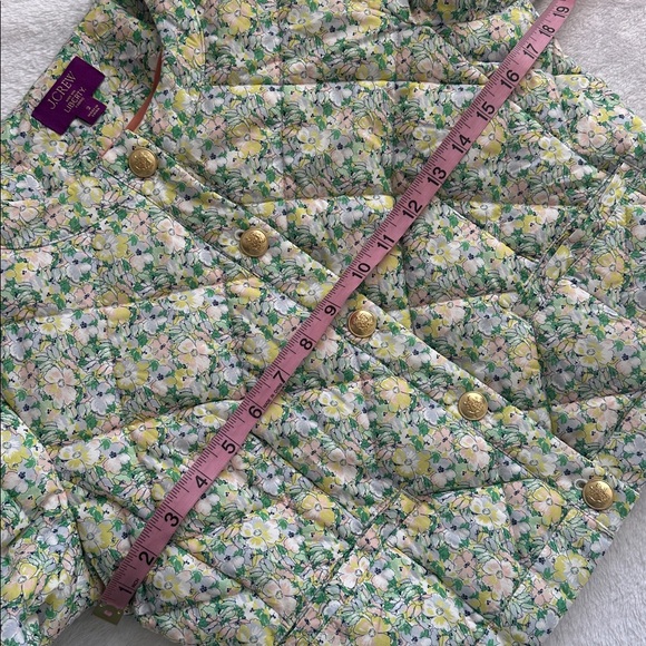 J Crew Limited Edition Quilted Preppy Floral Cottagecore Collarless Crop Jacket - Picture 7 of 9